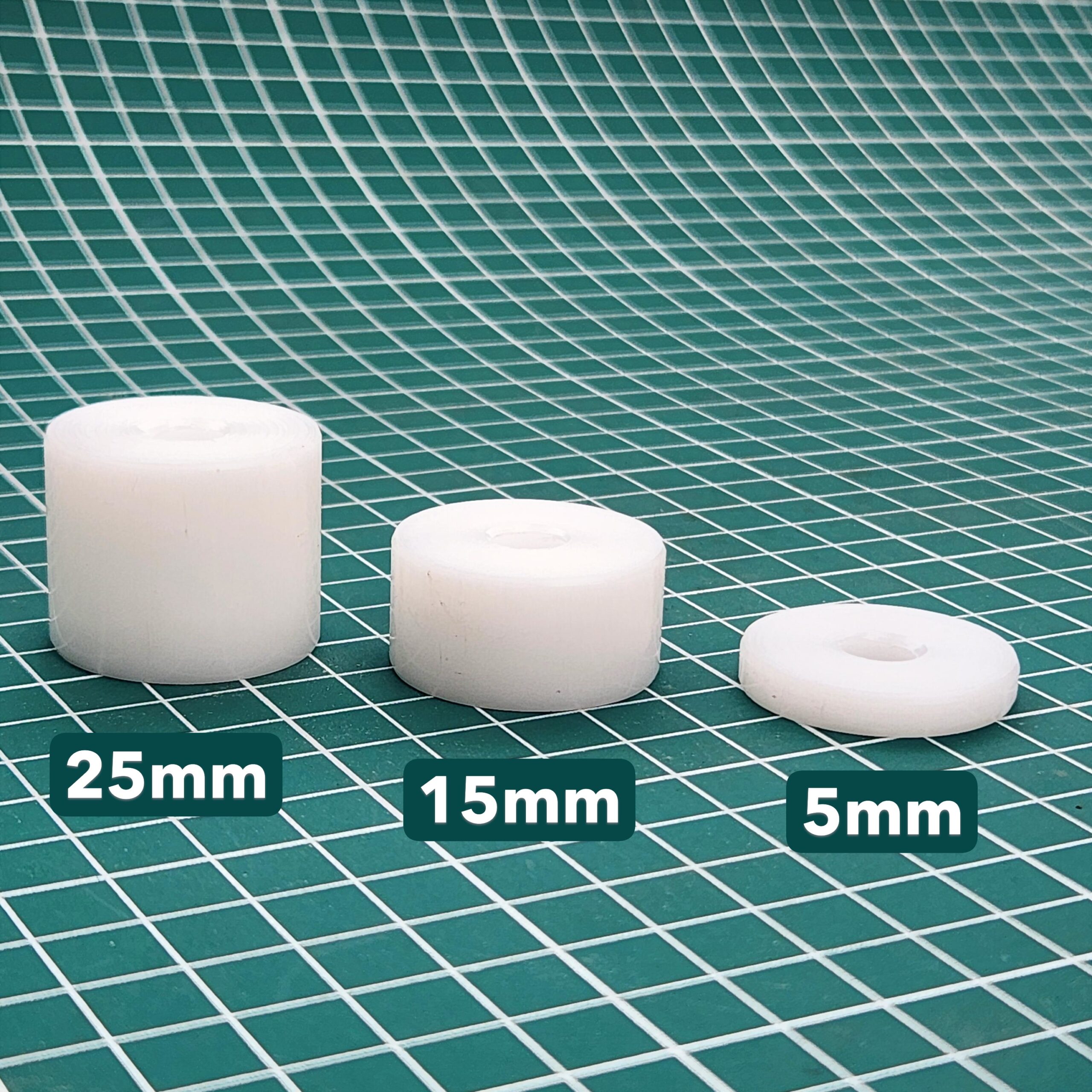 Espaçador POM 5, 15 e 25mm